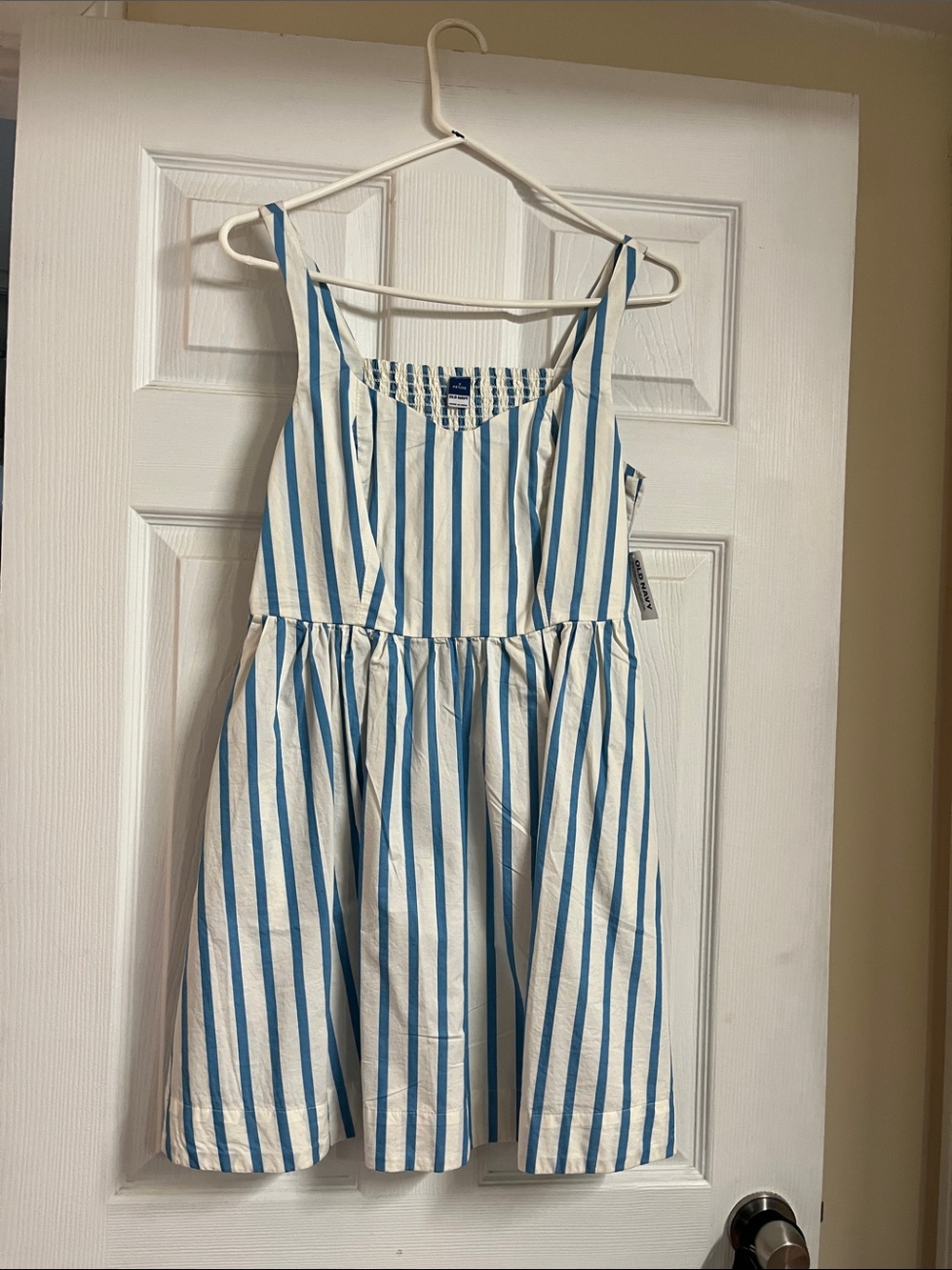 Old Navy Blue & White Striped Sundress NWT - Classic Summer Dress Pockets!
